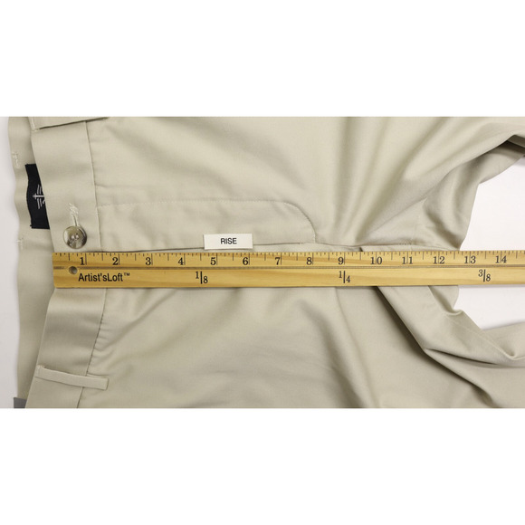 Dockers Men’s Signature Khaki Slim Fit Flex Flat Front Tan Khaki Sz 38X29 NEW - Picture 6 of 13